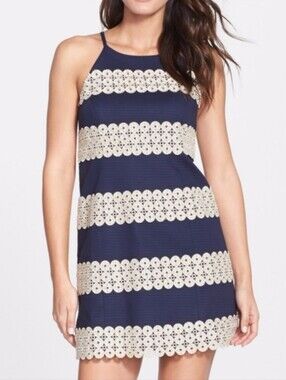 Lilly Pulitzer Navy and Cream Dress